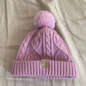 Kids CC lavender hat for 7 years old